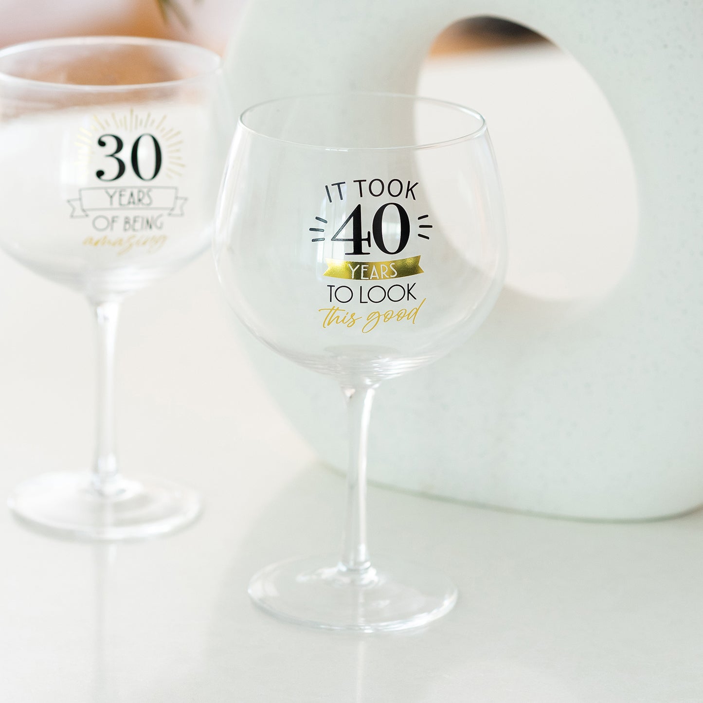 SIP CELEBRATION BALLOON GLASS 40TH BIRTHDAY