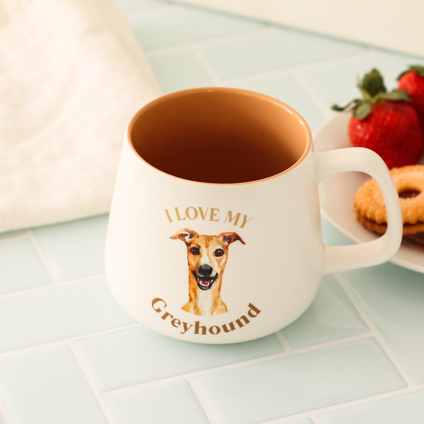 PET MUG I LOVE MY GREYHOUND