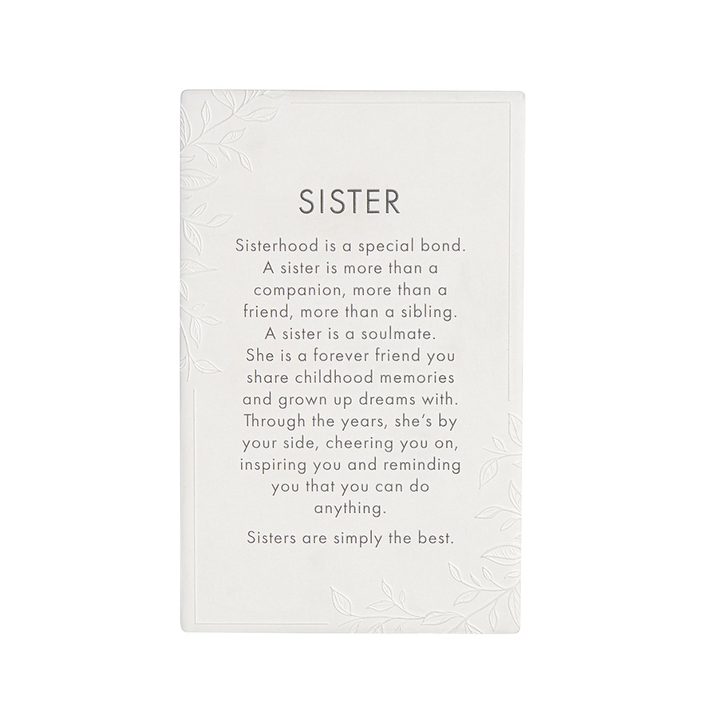 PRECIOUS QUOTE PLAQUE SISTER