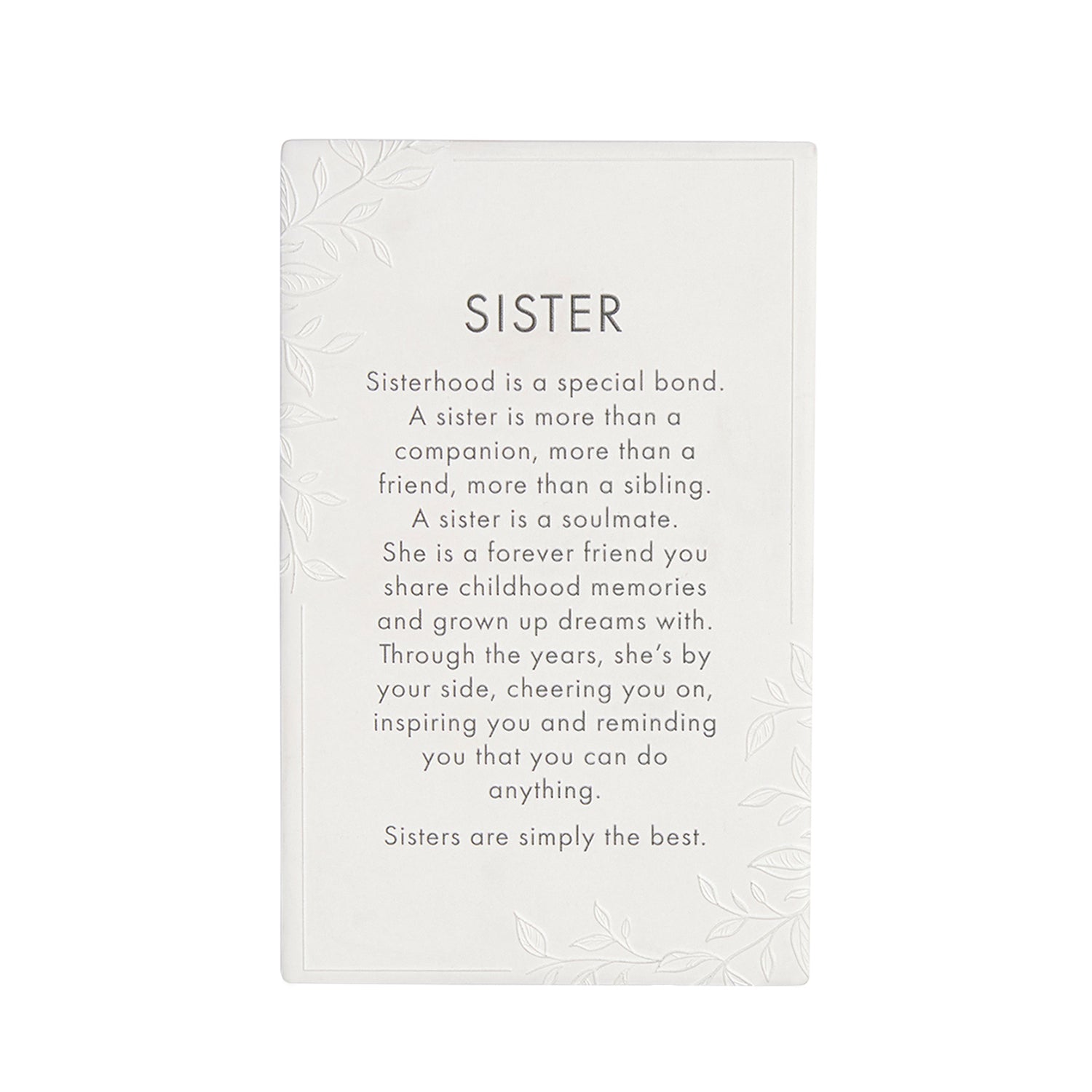 PRECIOUS QUOTE PLAQUE SISTER