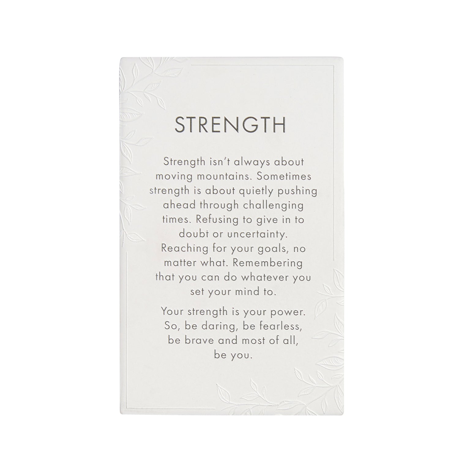 PRECIOUS QUOTE PLAQUE STRENGTH