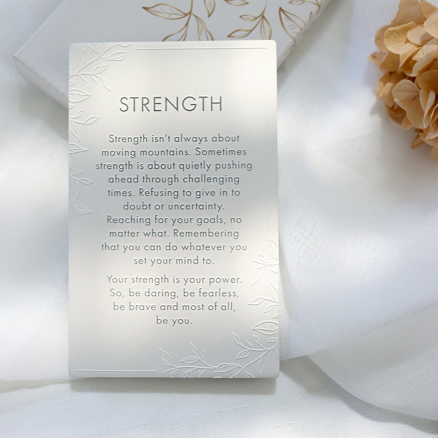 PRECIOUS QUOTE PLAQUE STRENGTH