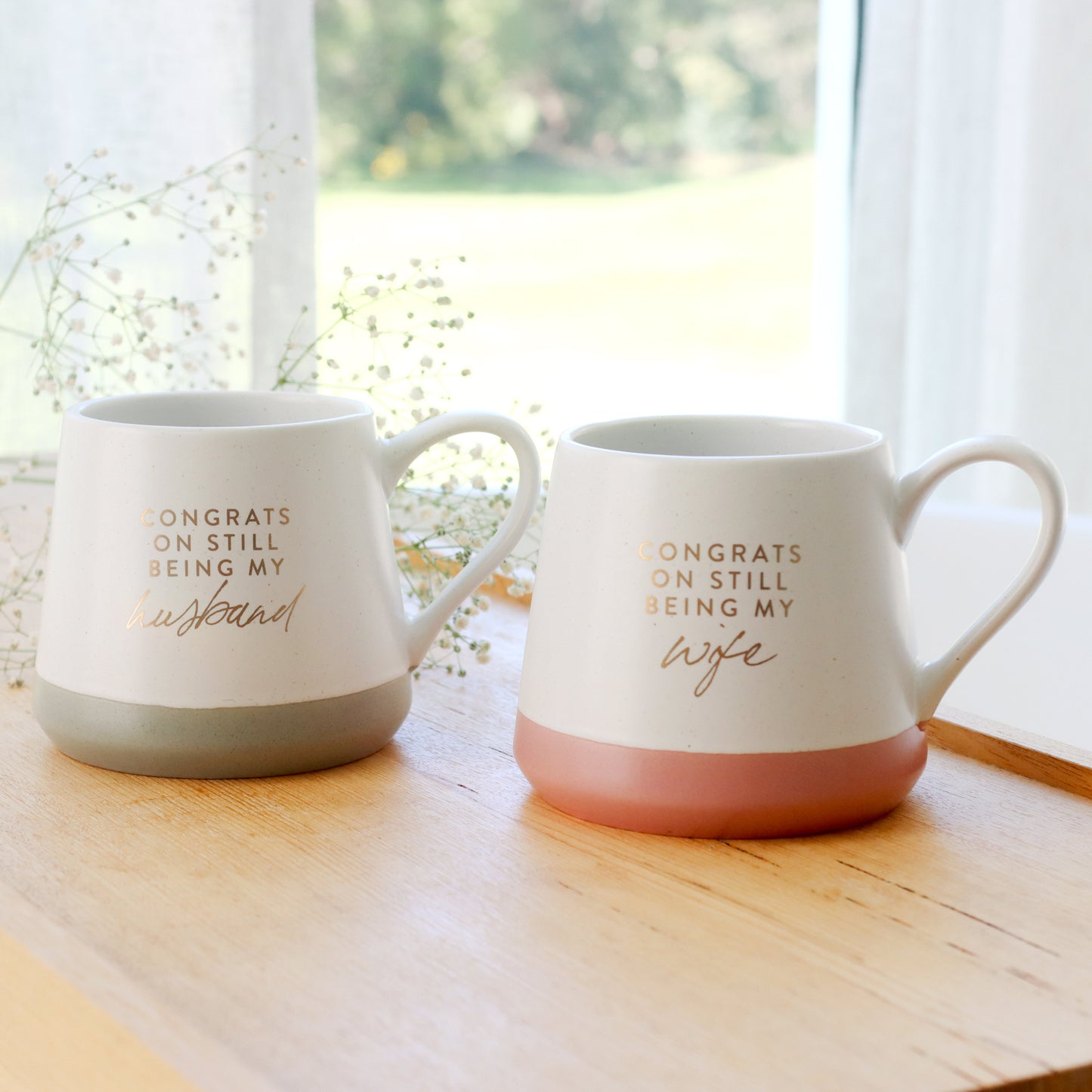 WEDDING MUG SET CONGRATS