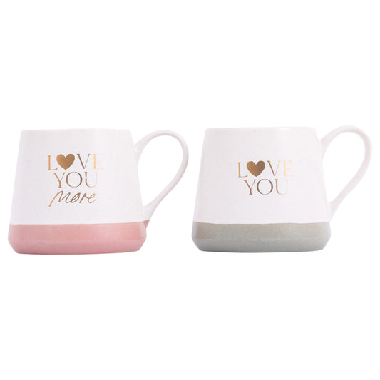 WEDDING MUG SET LOVE YOU MORE