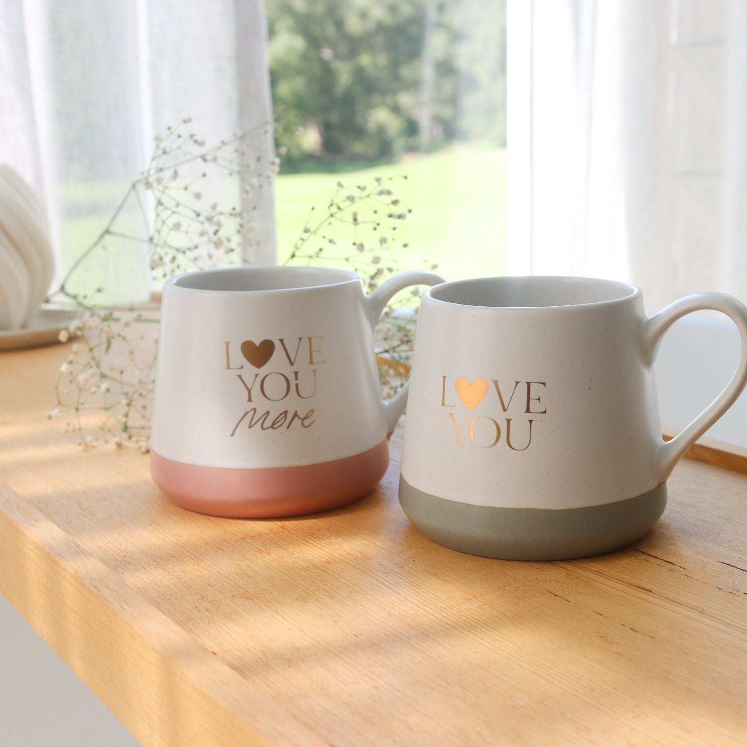 WEDDING MUG SET LOVE YOU MORE