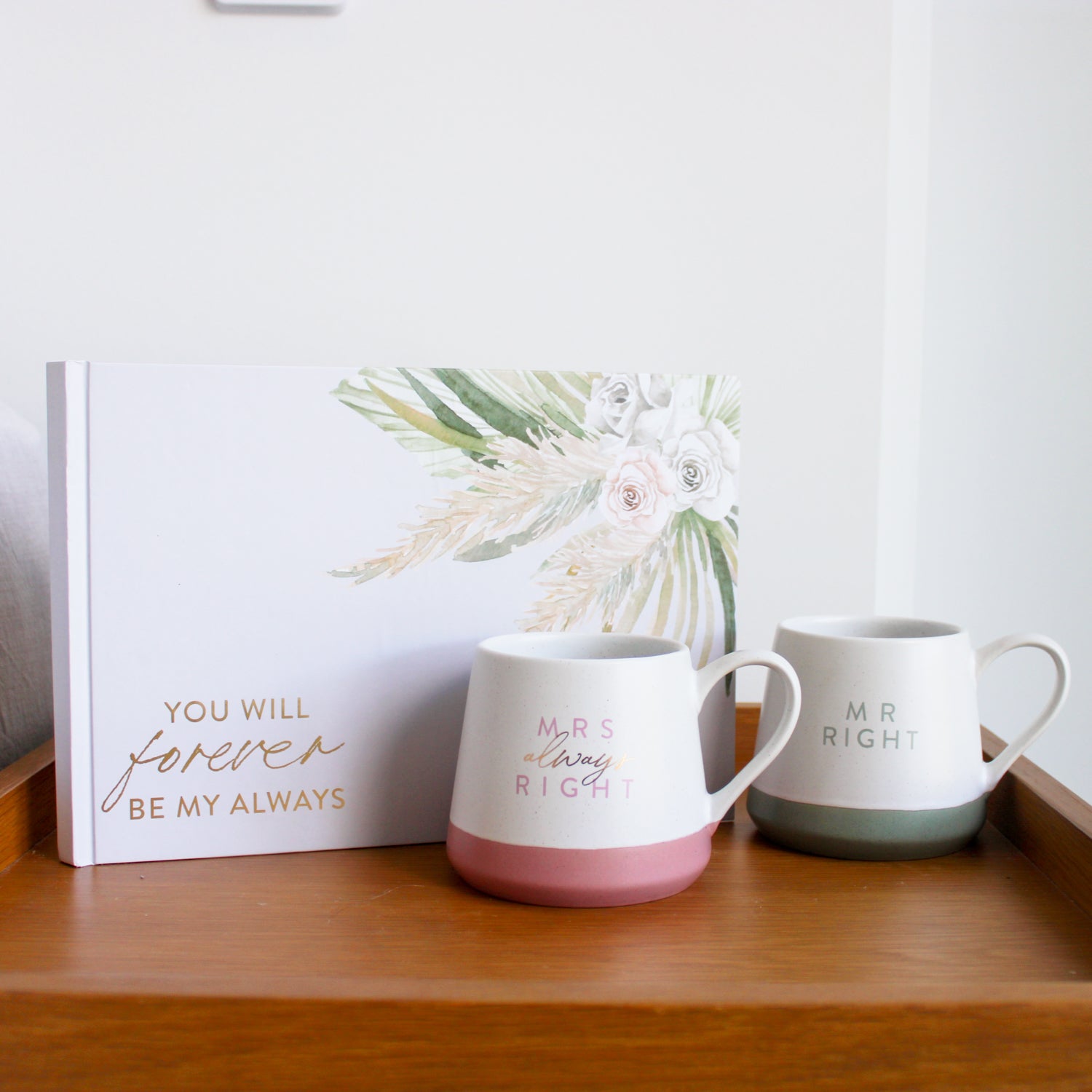 WEDDING MUG SET LOVE YOU MORE