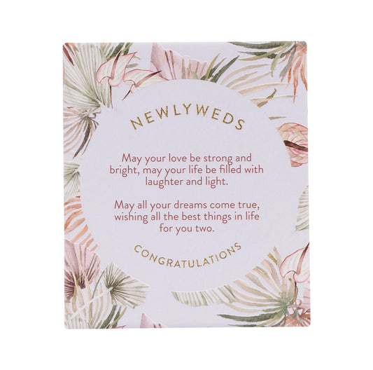 WEDDING NEWLYWEDS VERSE PLAQUE