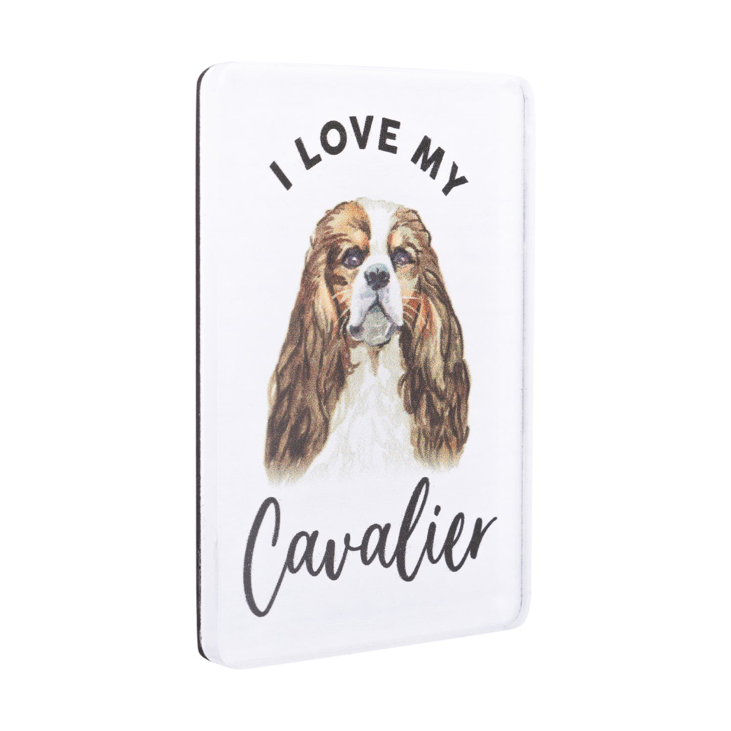 I LOVE MY PET ACRYLIC MAGNET CAVALIER