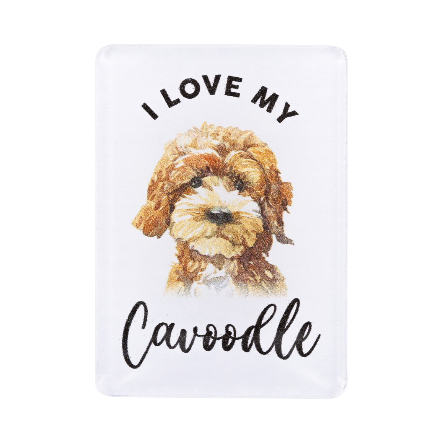 I LOVE MY PET ACRYLIC MAGNET CAVOODLE