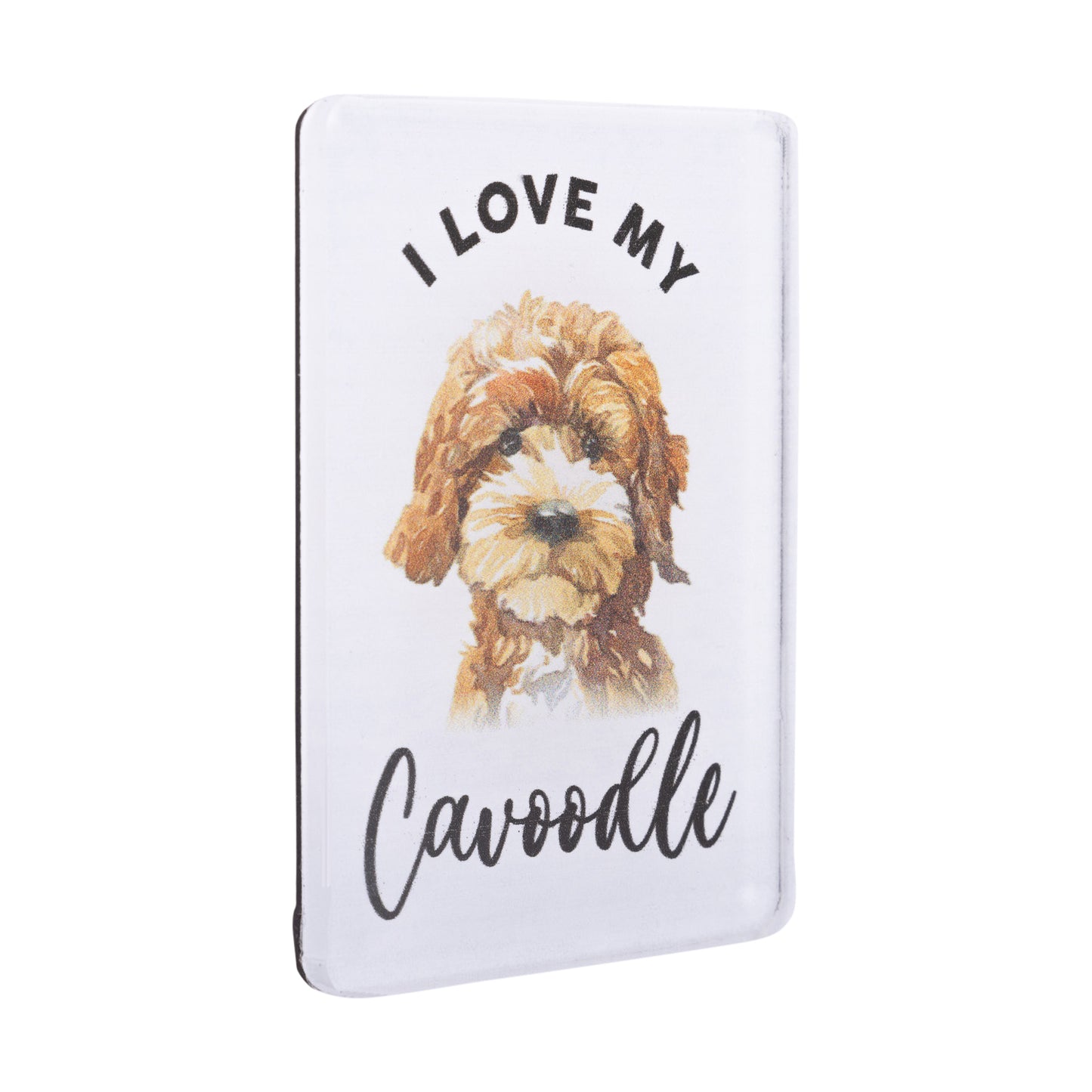 I LOVE MY PET ACRYLIC MAGNET CAVOODLE