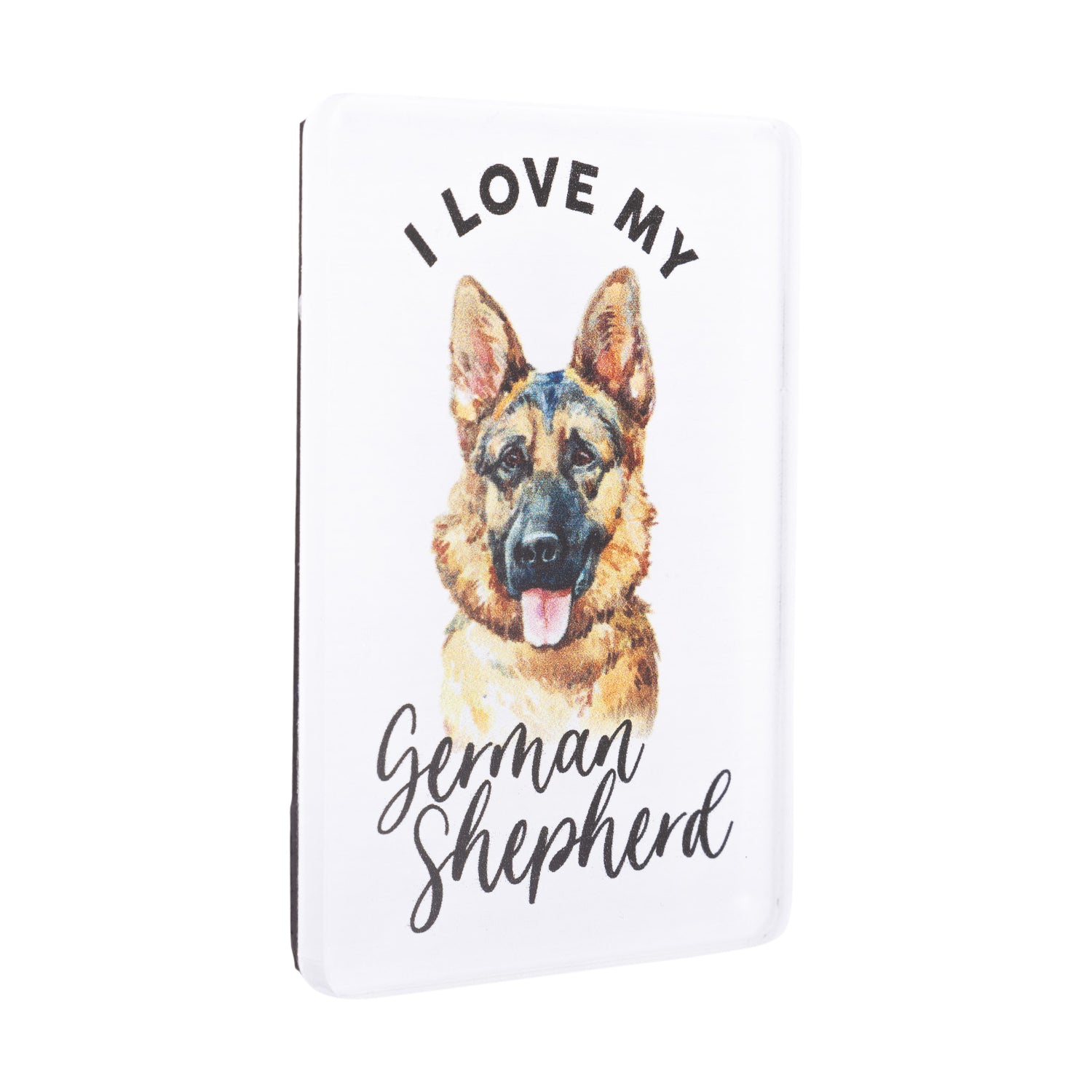 I LOVE MY PET ACRYLIC MAGNET GERMAN SHEPHERD