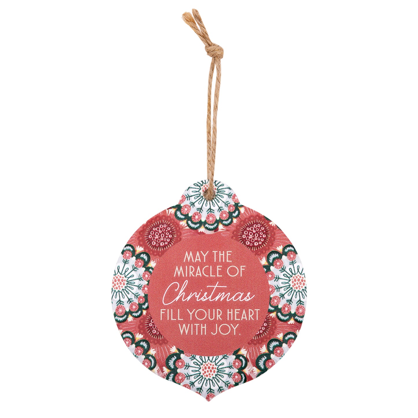 CHRISTMAS CERAMIC HANGING KEEPSAKE JOY