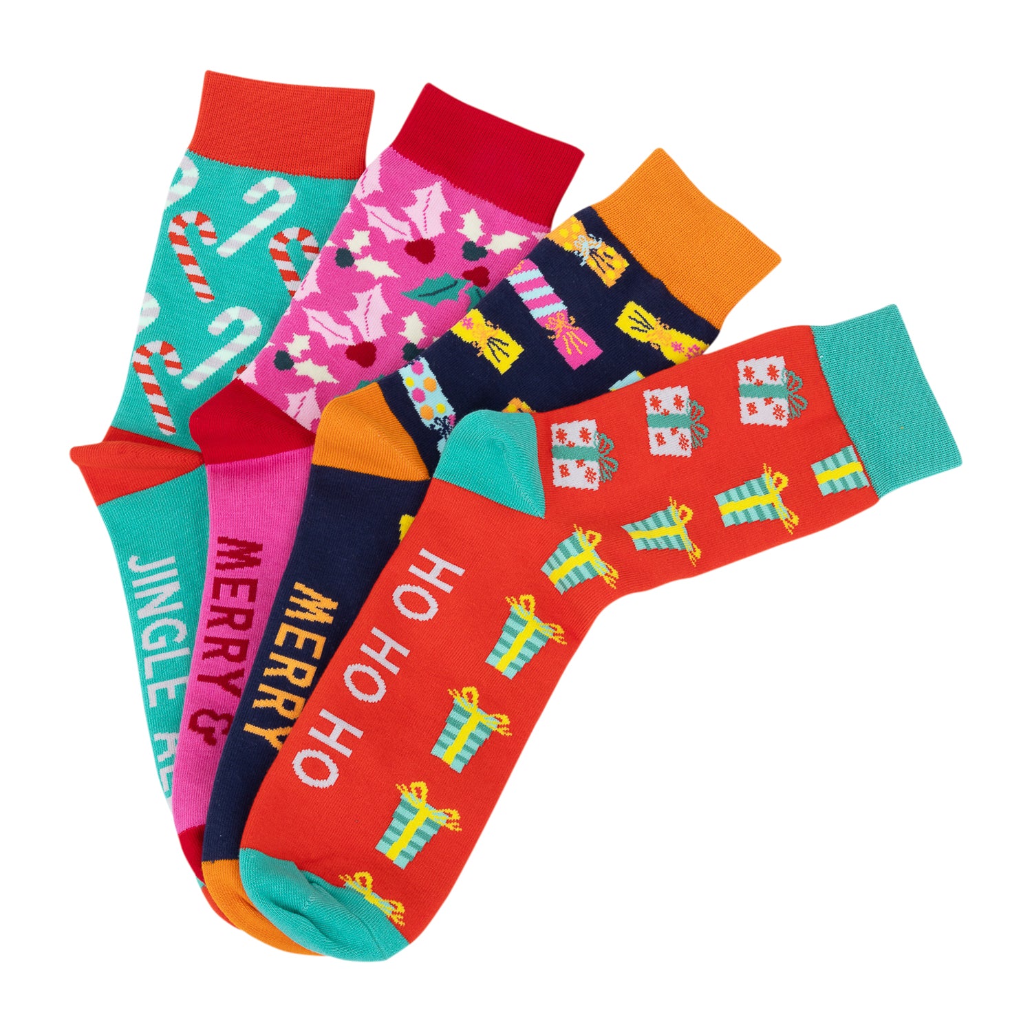 CHRISTMAS SOCKS PRESENTS DESIGN