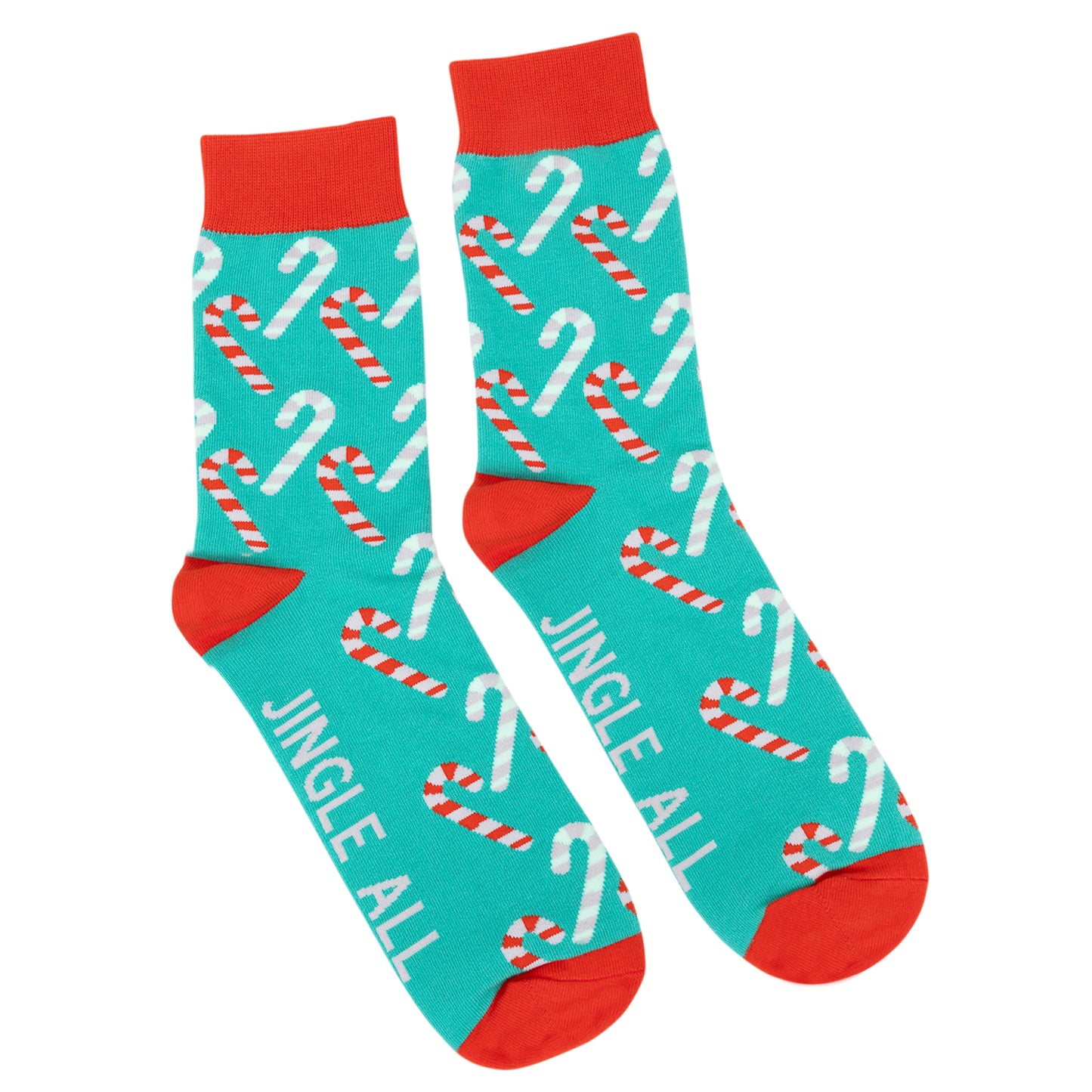 CHRISTMAS SOCKS CANDY CANES DESIGN