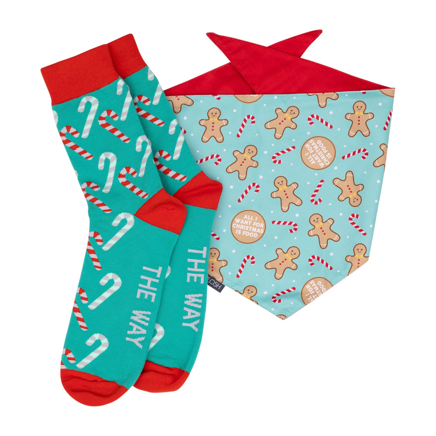 CHRISTMAS SOCKS CANDY CANES DESIGN