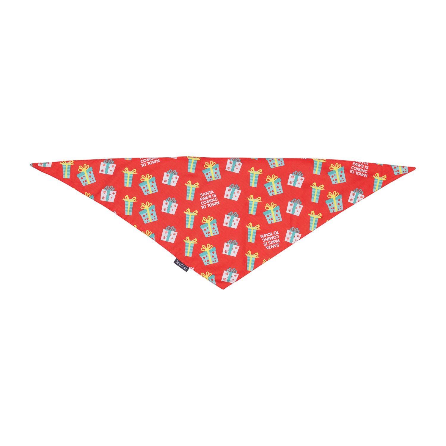 CHRISTMAS DOG BANDANA PRESENTS DESIGN