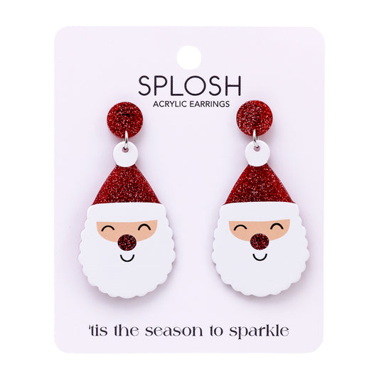 CHRISTMAS EARRINGS SANTA DESIGN