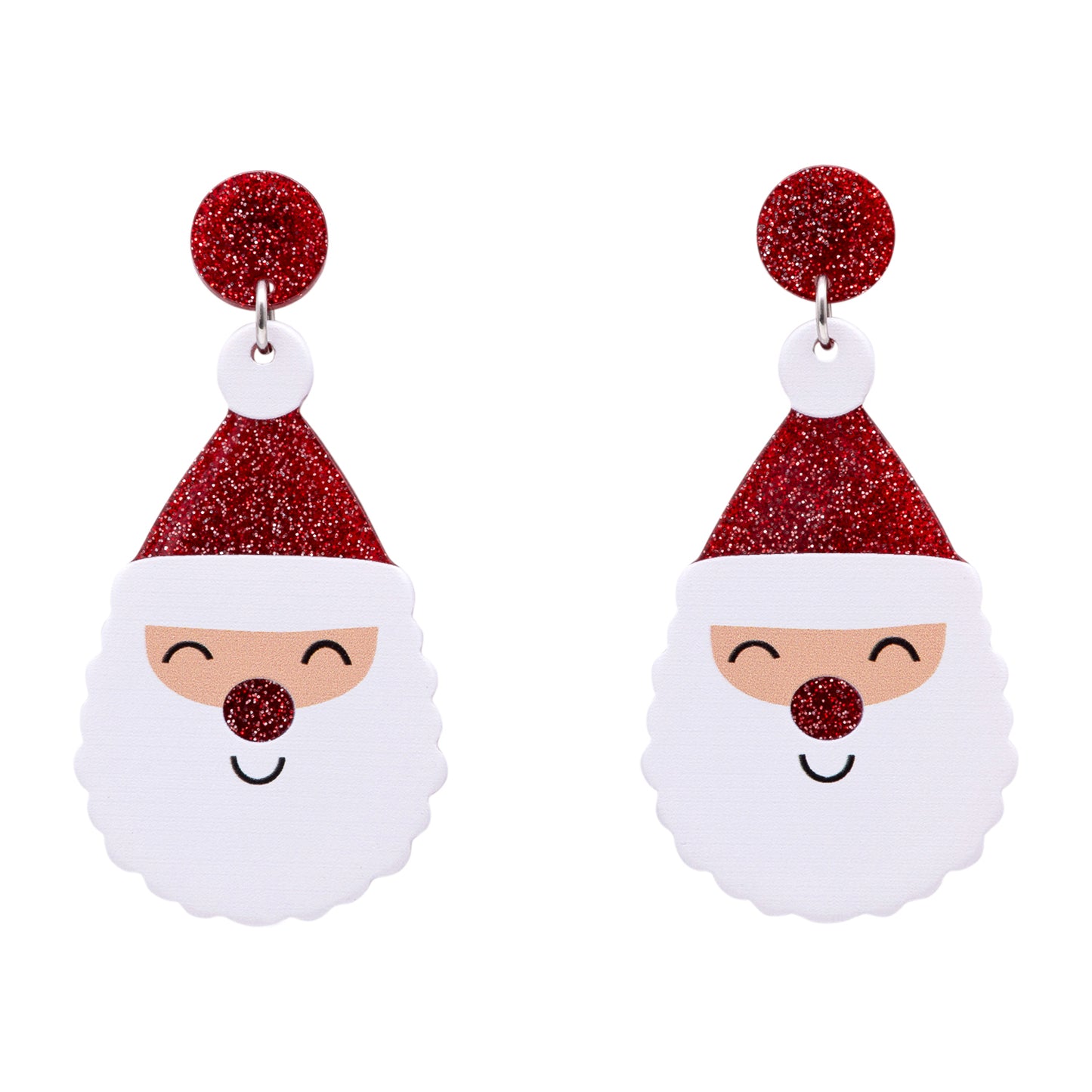 CHRISTMAS EARRINGS SANTA DESIGN