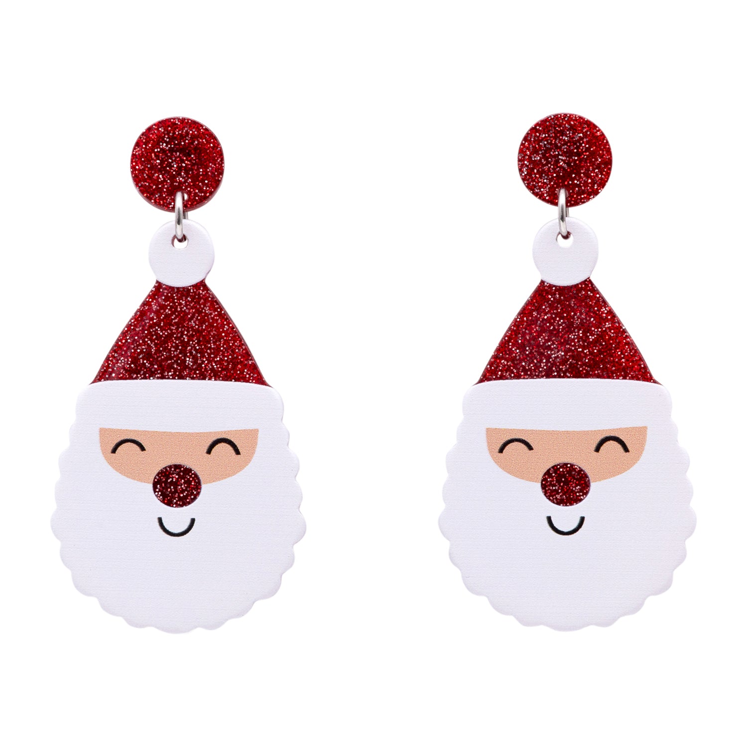 CHRISTMAS EARRINGS SANTA DESIGN