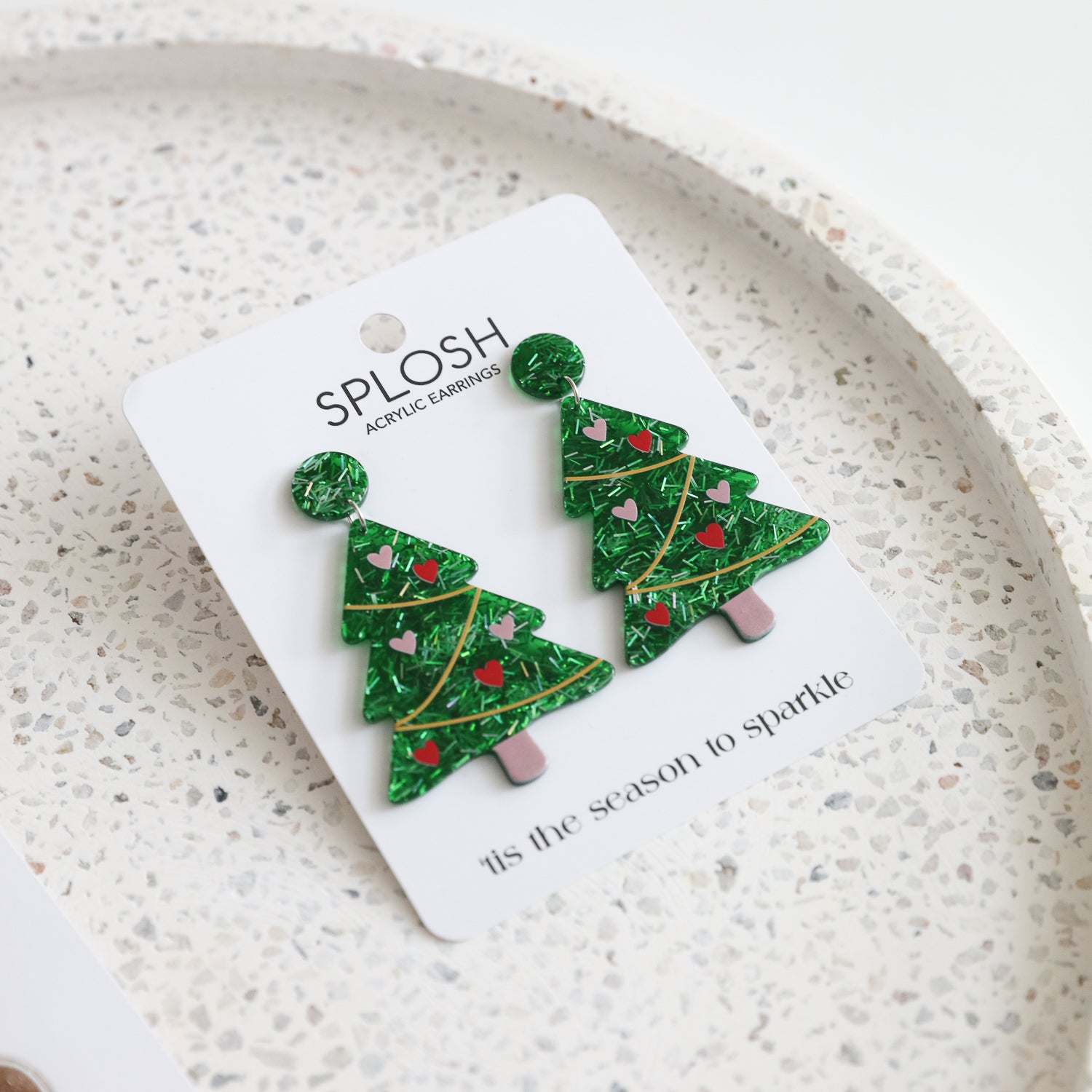 CHRISTMAS EARRINGS CHRISTMAS TREE DESIGN