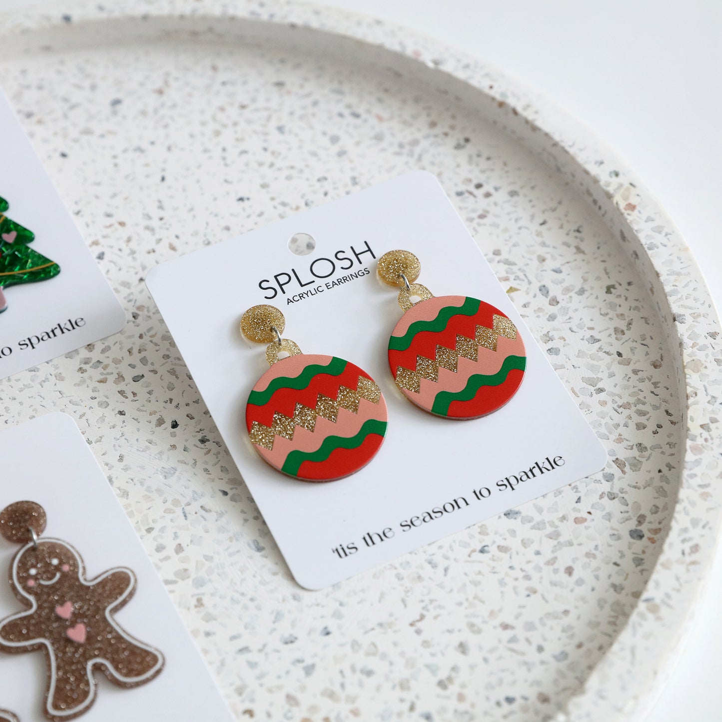 CHRISTMAS EARRINGS ORNAMENT DESIGN