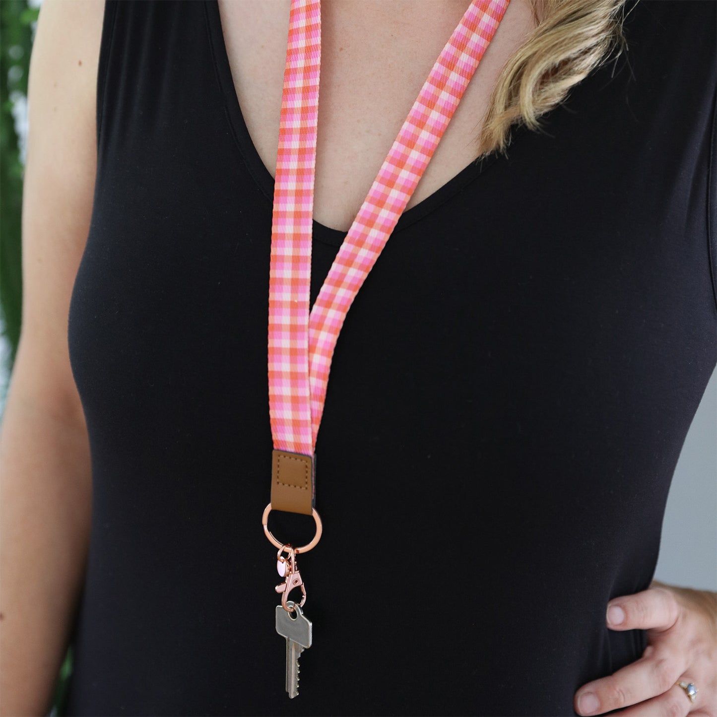 TEACHER LANYARD PLAID