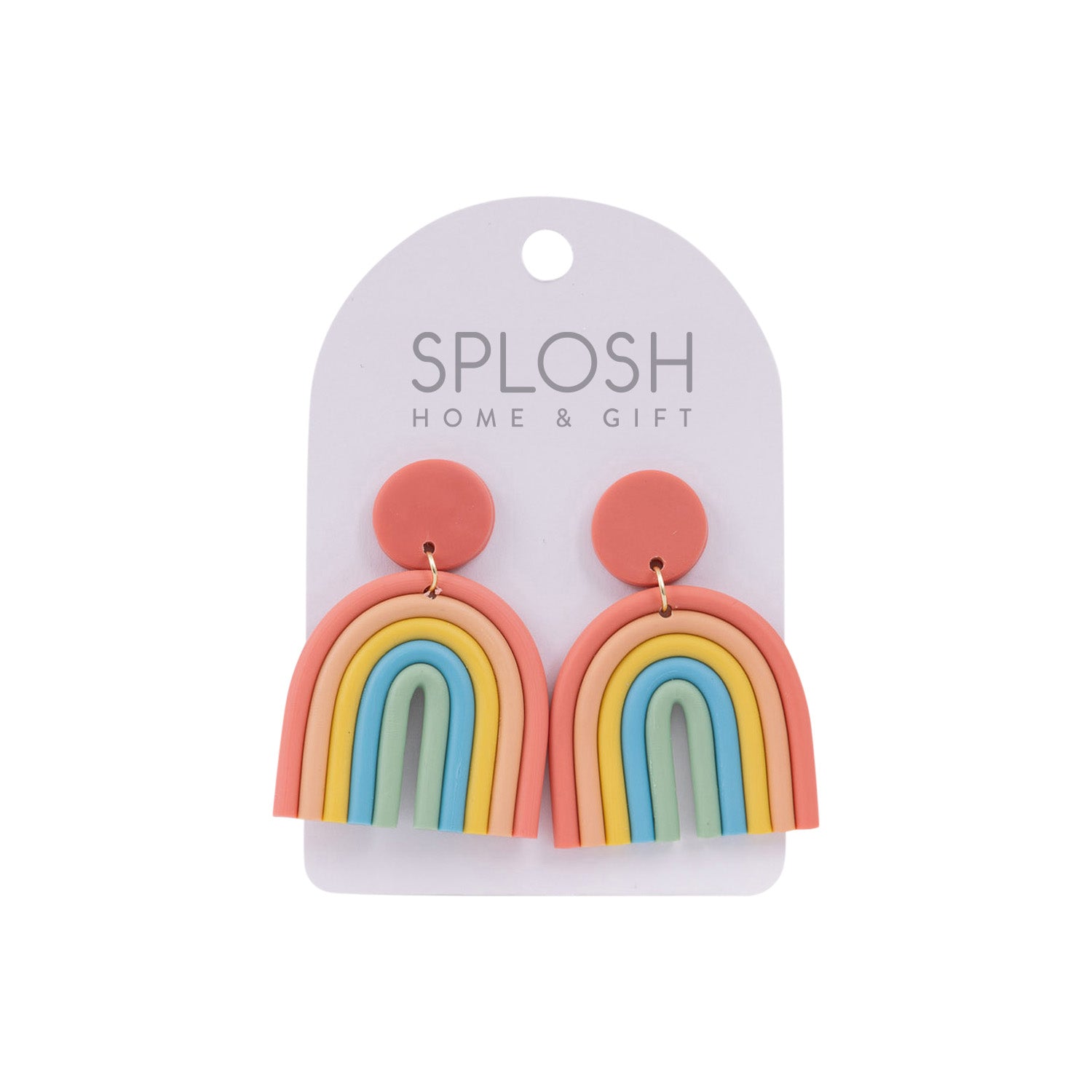 TEACHER EARRINGS RAINBOW