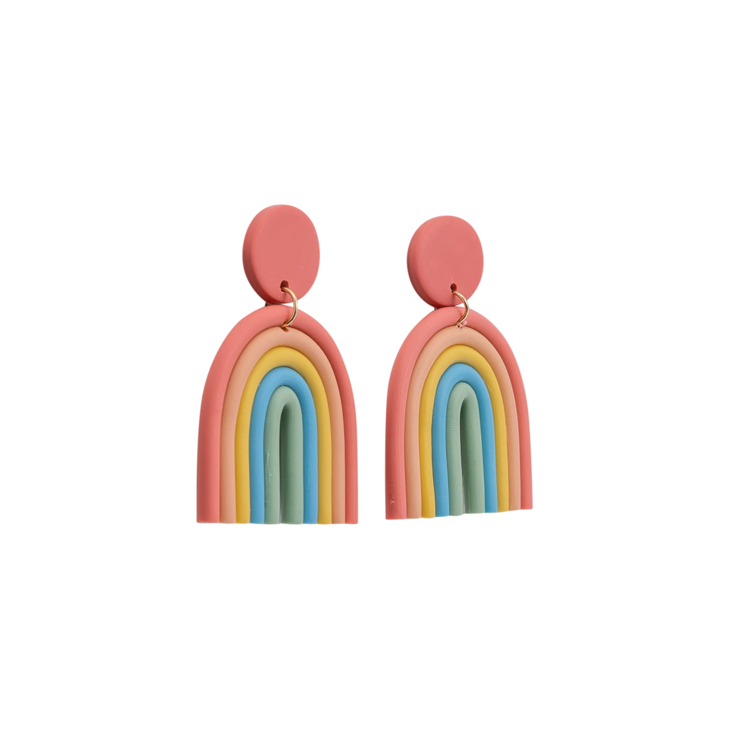 TEACHER EARRINGS RAINBOW