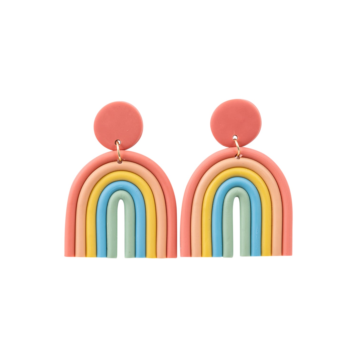 TEACHER EARRINGS RAINBOW