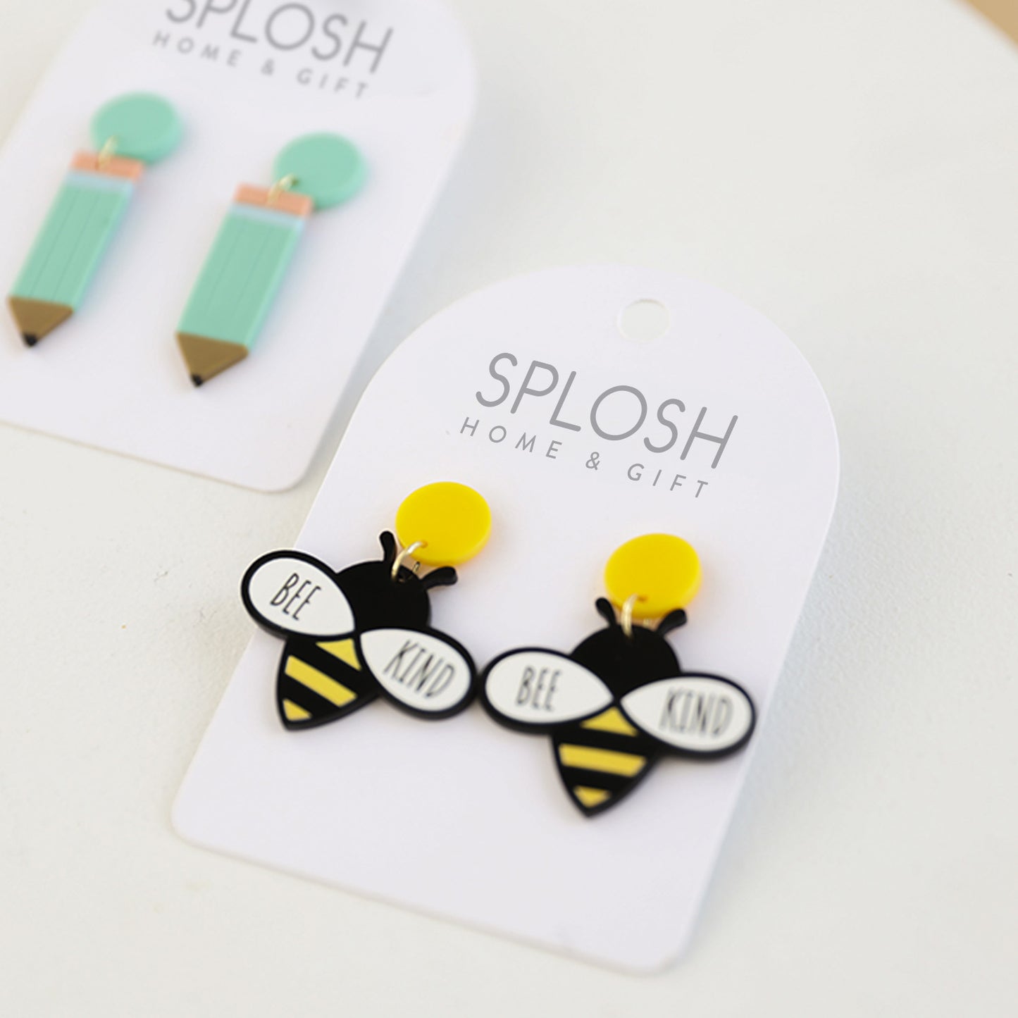 TEACHER EARRINGS BEE