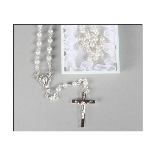 MY FIRST ROSARY BEADS WHITE