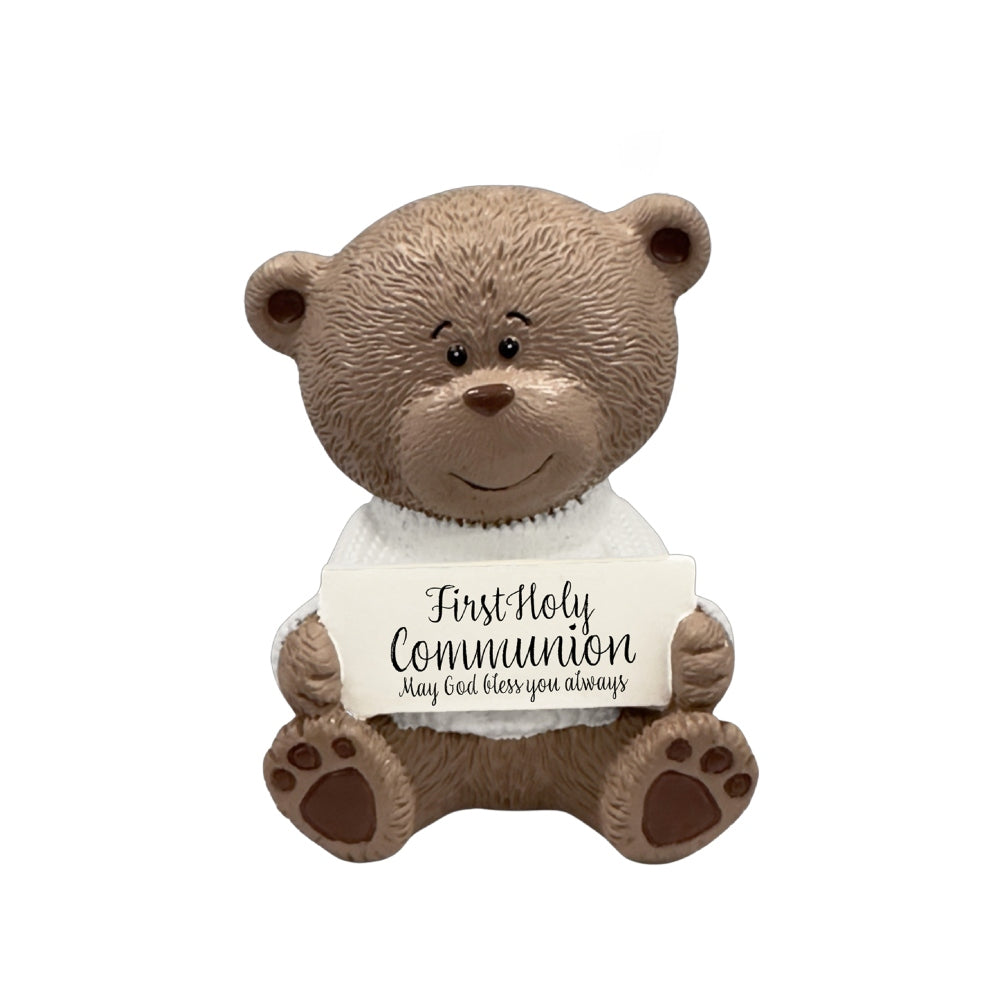 TEDDY MOMENTS RESIN BEAR COMMUNION