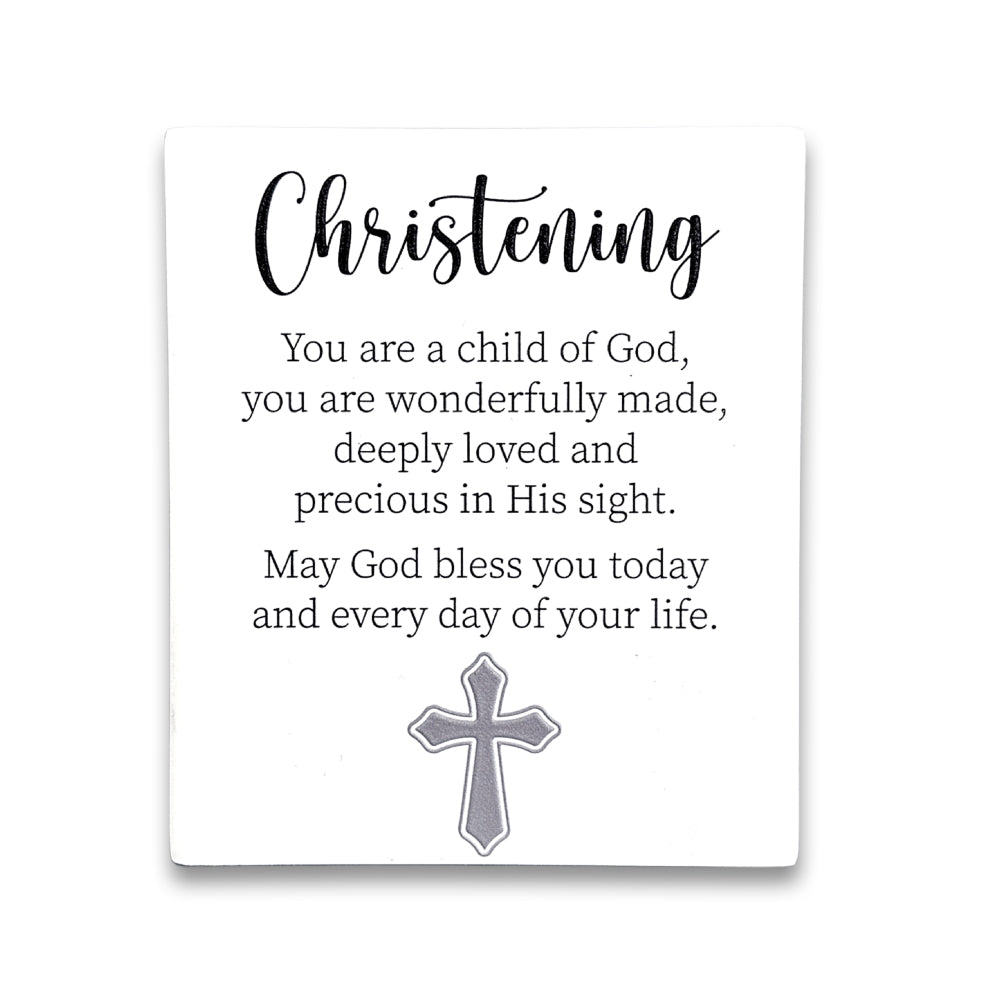 INFINITY CERAMIC PLAQUE CHRISTENING