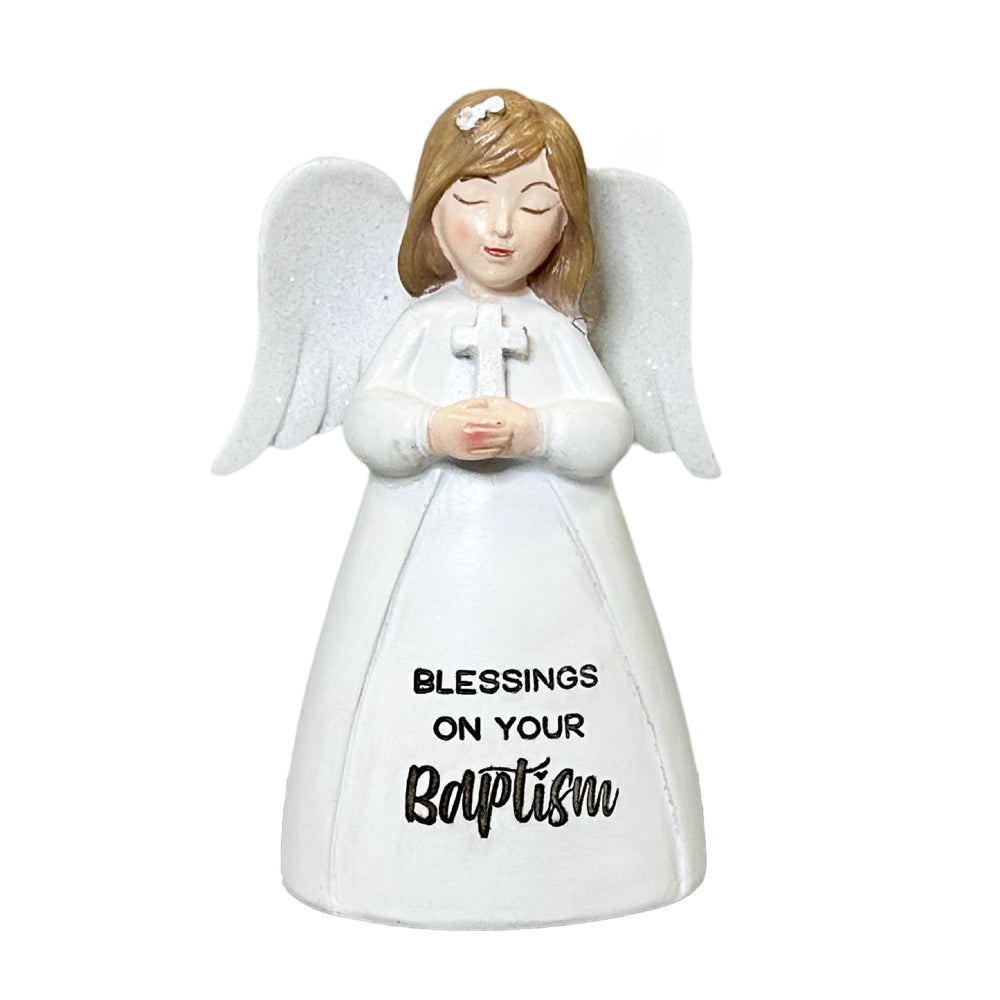 LITTLE BLESSING ANGEL FIGURINE BAPTISM BLESSING