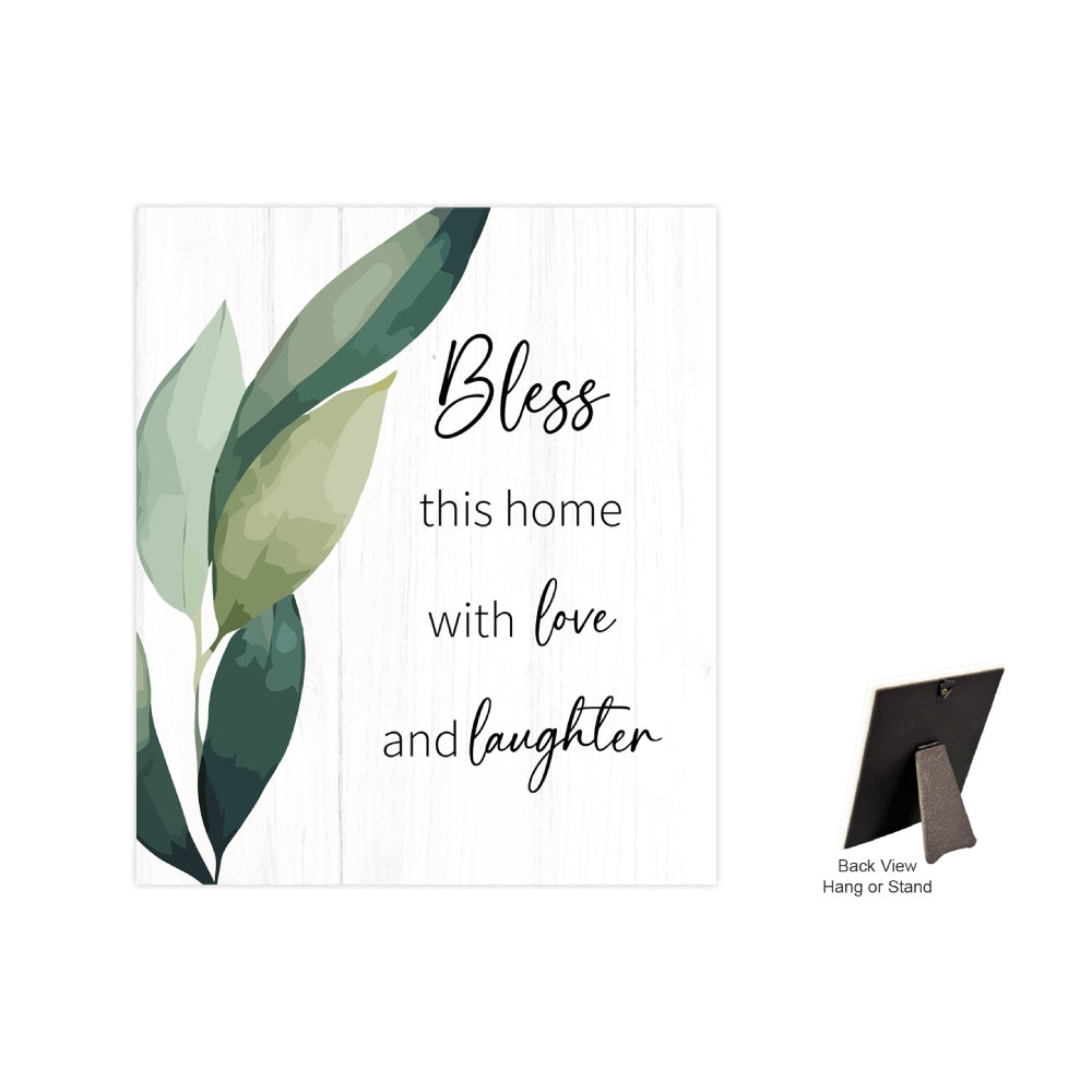 VERSE PLAQUE BLOOM SERIES BLESS THIS HOME