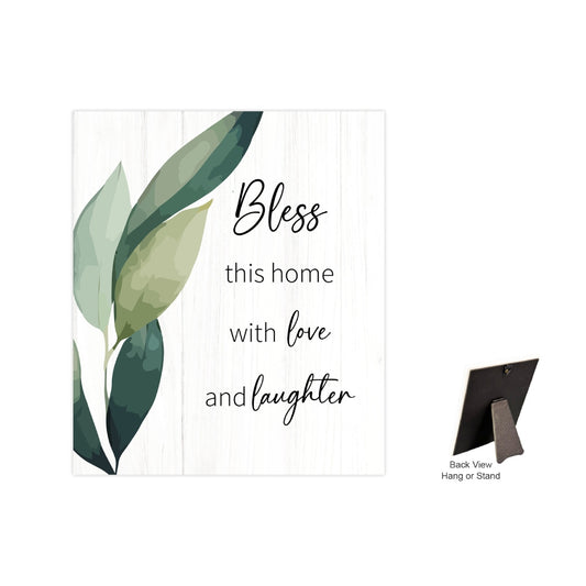 VERSE PLAQUE BLOOM SERIES BLESS THIS HOME