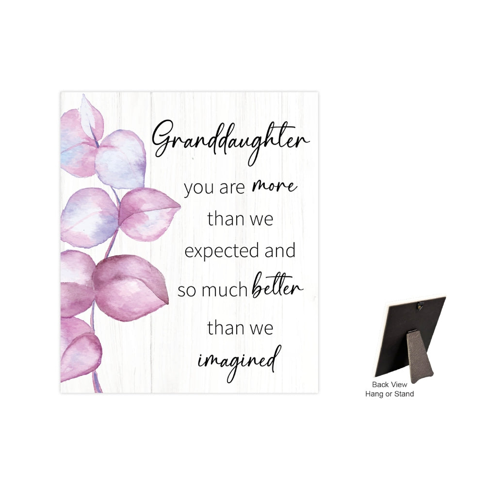 VERSE PLAQUE BLOOM SERIES GRANDDAUGHTER