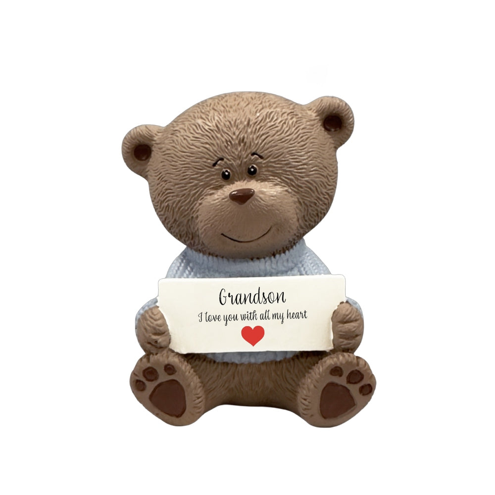 TEDDY MOMENTS RESIN BEAR GRANDSON