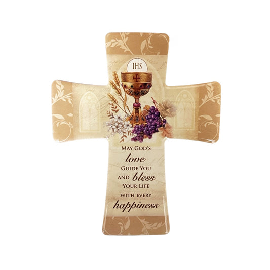 PORCELAIN CROSS STANDING OR HANGING COMMUNION