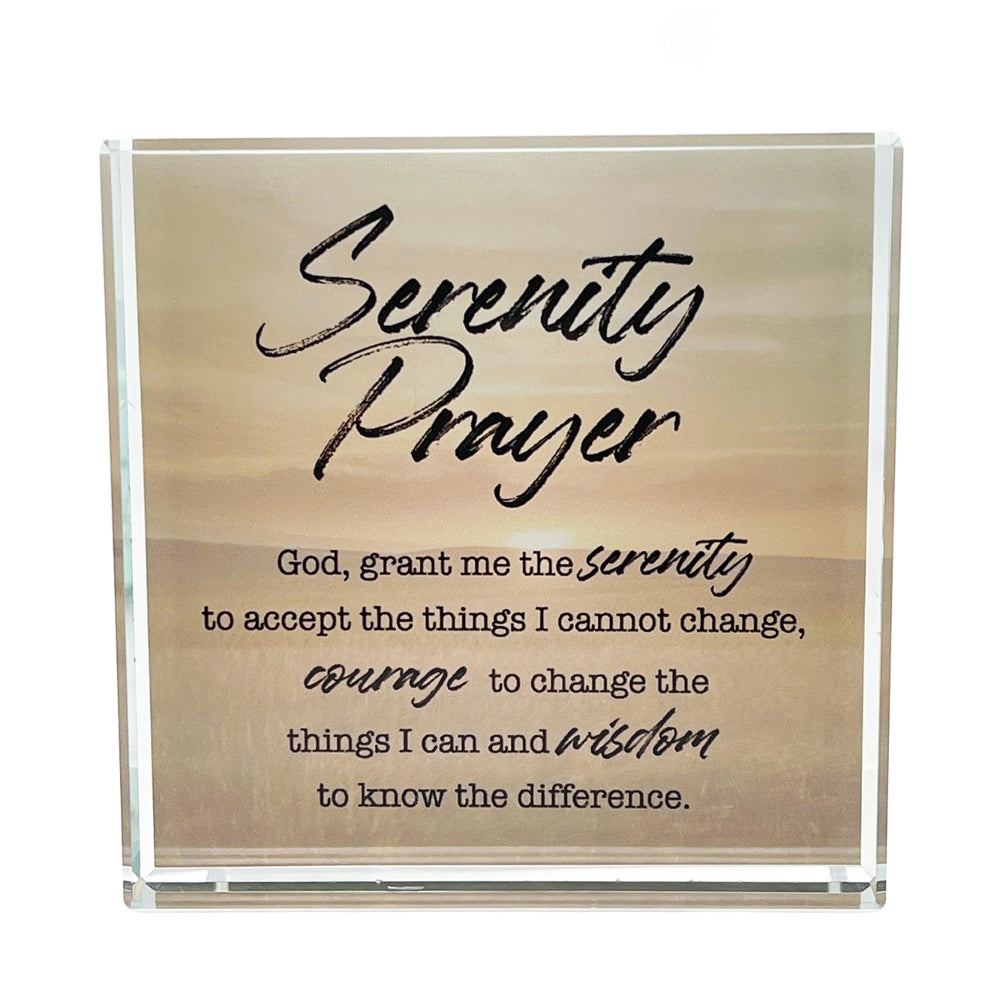 CRYSTAL BLOCK SERENITY PRAYER