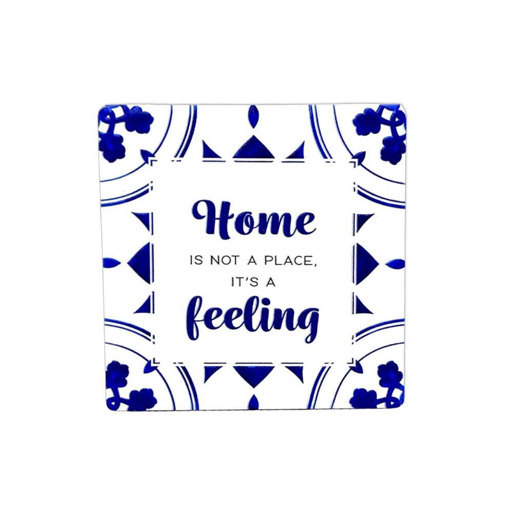 AMALFI CERAMIC MAGNET WITH VERSE HOME IS A FEELING