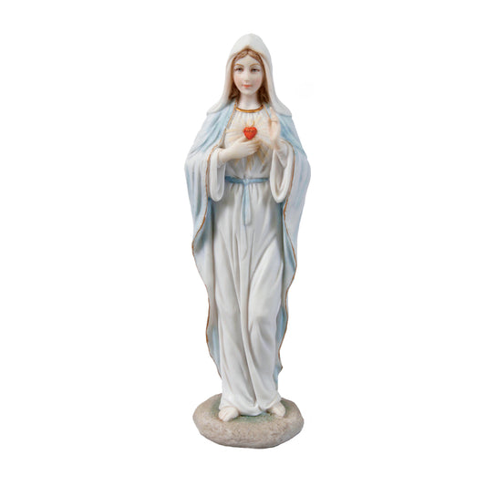 VERONESE DESIGNS FIGURINE COLOURED SACRED HEART MARY