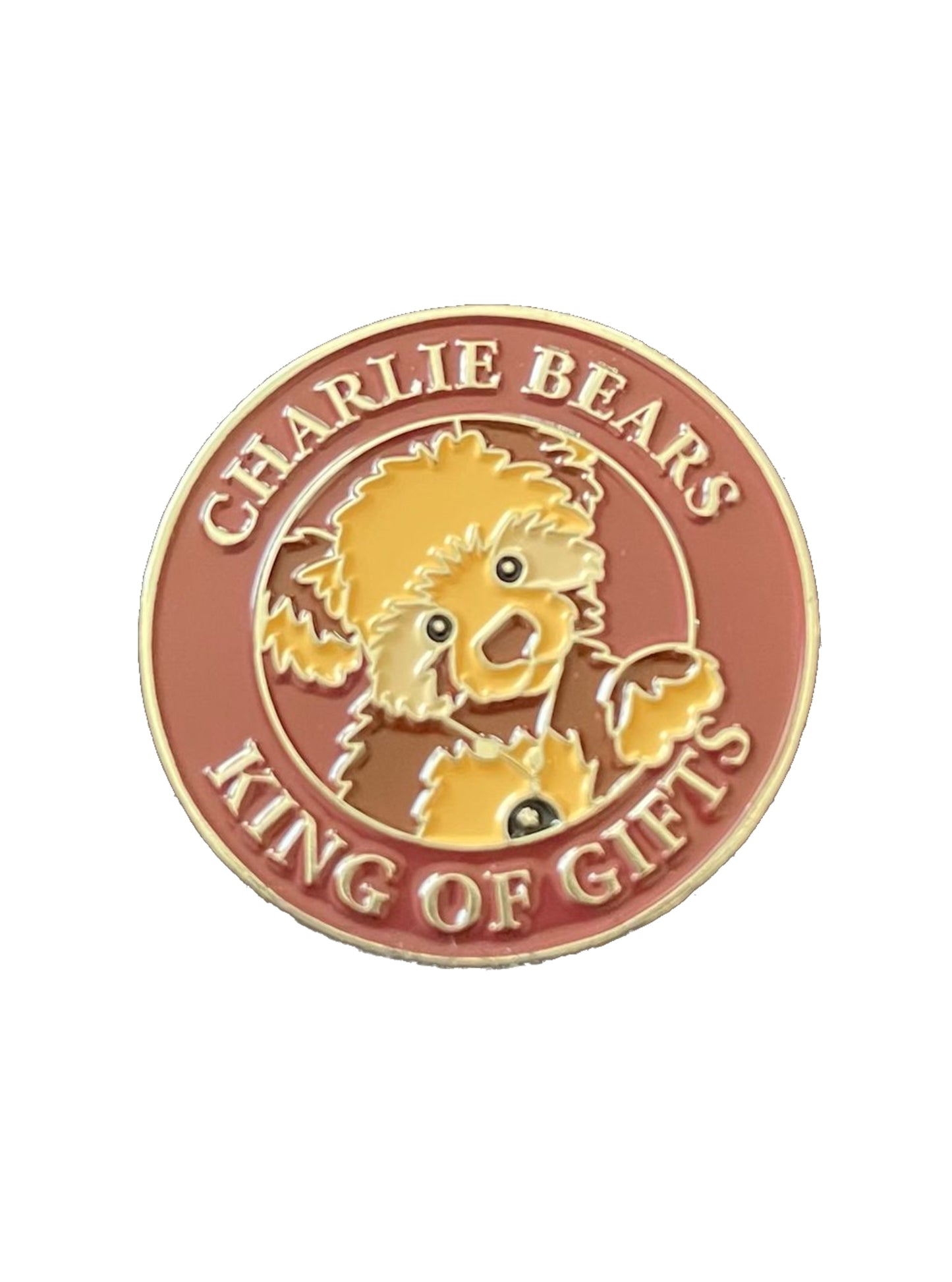 CHARLIE BEAR PAW STORE PIN BADGE FOR KING OF GIFTS