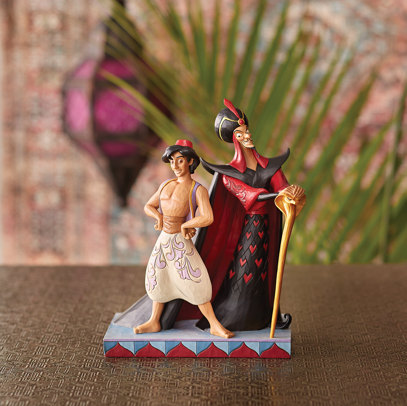 DISNEY TRADITIONS BY JIM SHORE ALADDIN & JAFAR GOOD VS EVIL FIGURINE