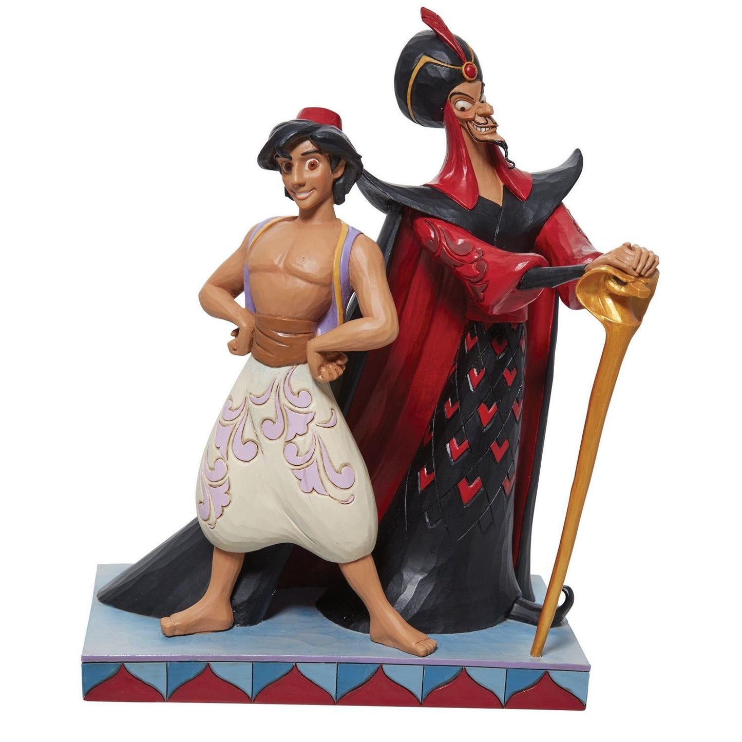 DISNEY TRADITIONS BY JIM SHORE ALADDIN & JAFAR GOOD VS EVIL FIGURINE