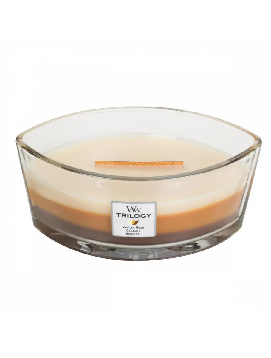 Woodwick Candles Trilogy Ellipse Cafe Sweets
