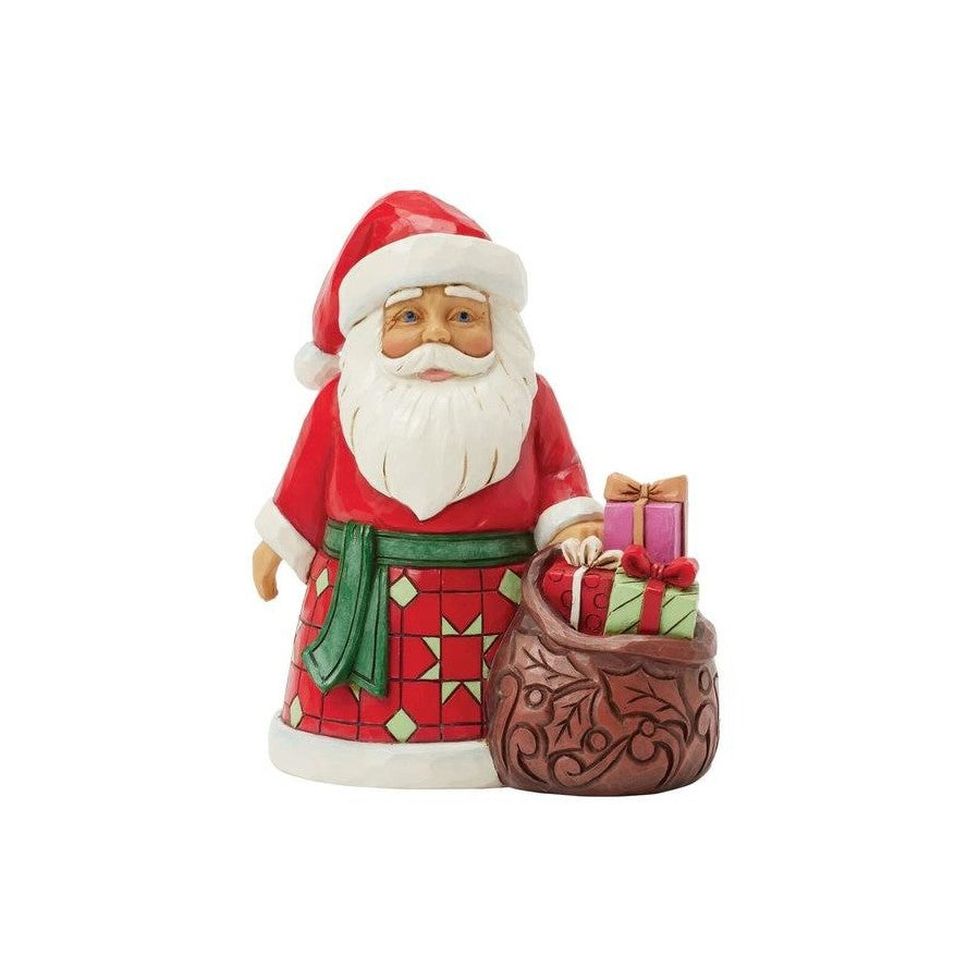 Heartwood Creek By Jim Shore Mini Santa With Toy Bag Figurine