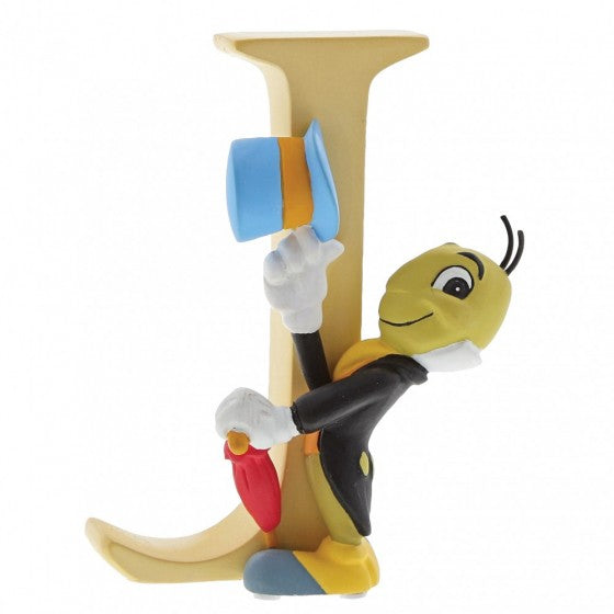 DISNEY SHOWCASE ENCHANTING COLLECTION ALPHABET LETTER FIGURINE "J" JIMINY CRICKET