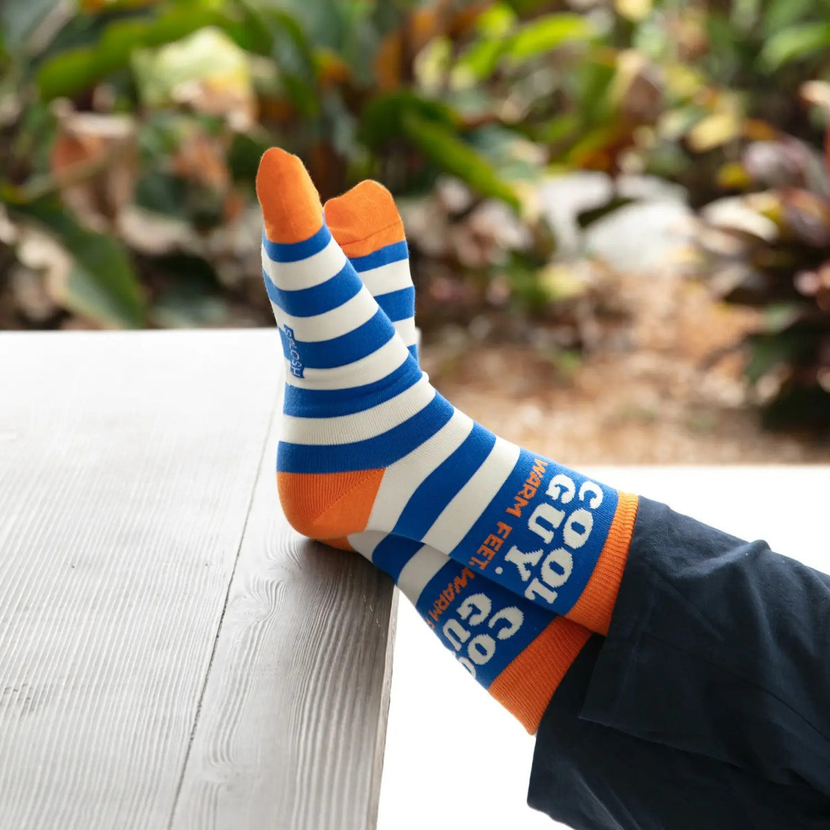 Socks With Sayings "Cool Guy, Warm Feet"