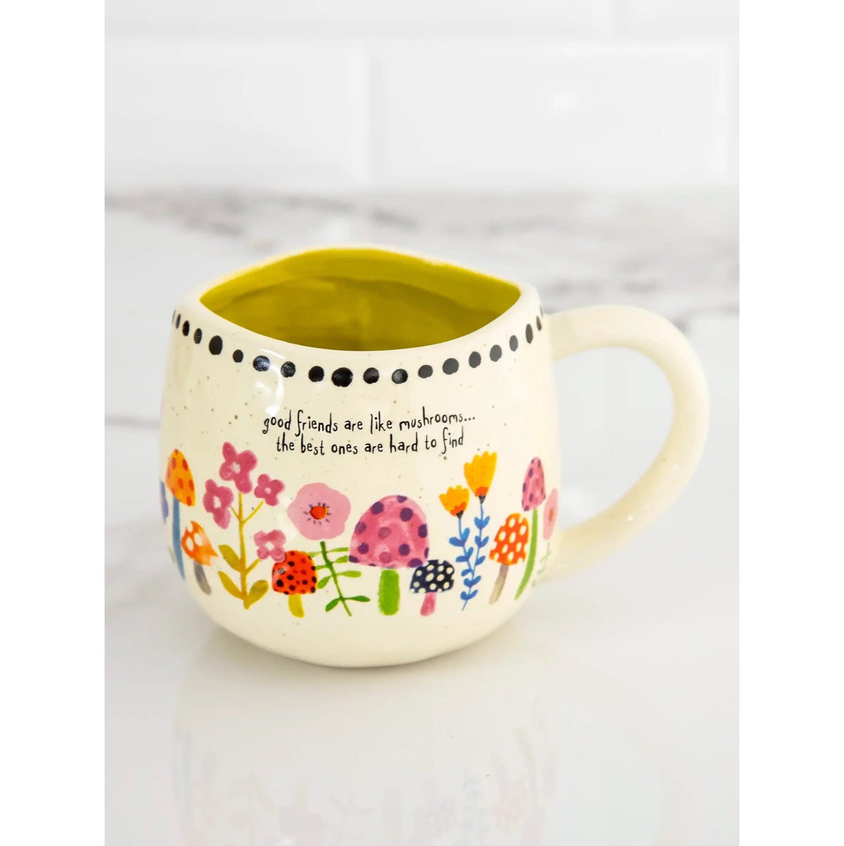 Natural Life Artisan Mug Good Friends Are Like Mushrooms…